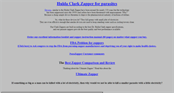 Desktop Screenshot of hulda-clark-parasite-zapper.com